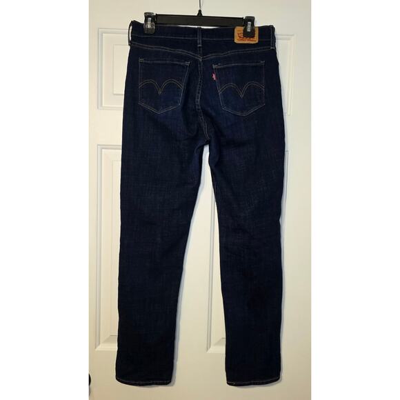 LEVI'S Classic Straight Jeans Size 6 Medium Dark Blue - Picture 2 of 5